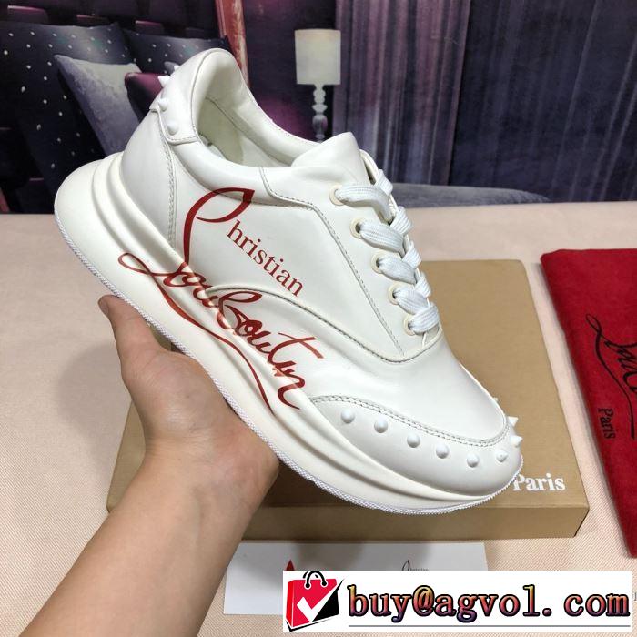 2色可選 クリスチャンルブタン手頃価格でカブり知らず  Christian Louboutin 素敵なアイテム ランニングシューズ