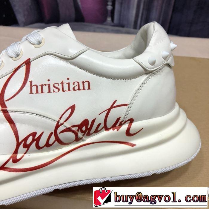 2色可選 クリスチャンルブタン手頃価格でカブり知らず  Christian Louboutin 素敵なアイテム ランニングシューズ