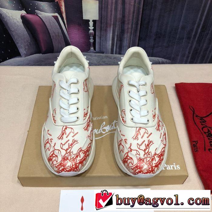 ランニングシューズ 2色可選 通勤通学どちらでも使え クリスチャンルブタン Christian Louboutin 万能に使える