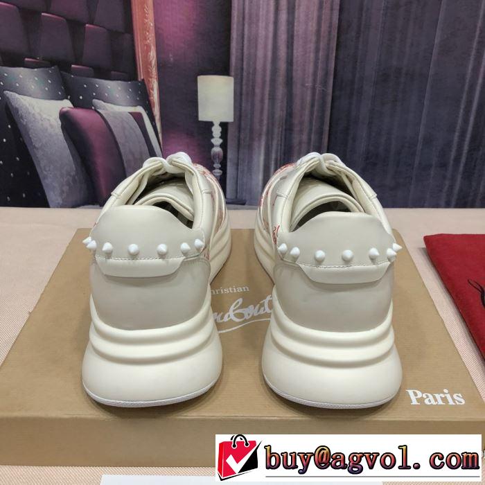 ランニングシューズ 2色可選 通勤通学どちらでも使え クリスチャンルブタン Christian Louboutin 万能に使える