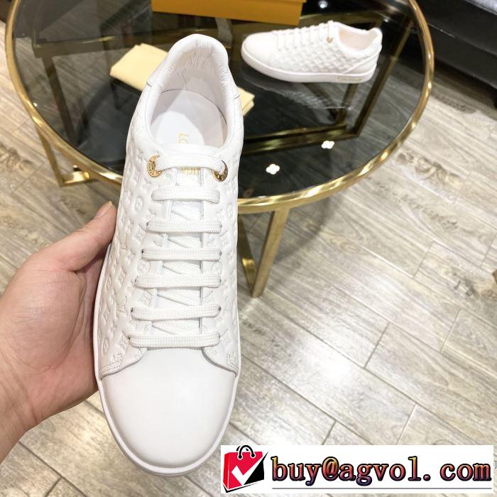 LOUIS VUITTON ストリート界隈でも人気 ルイ ヴィトン2色可選  20新作です スニーカー デザインお洒落