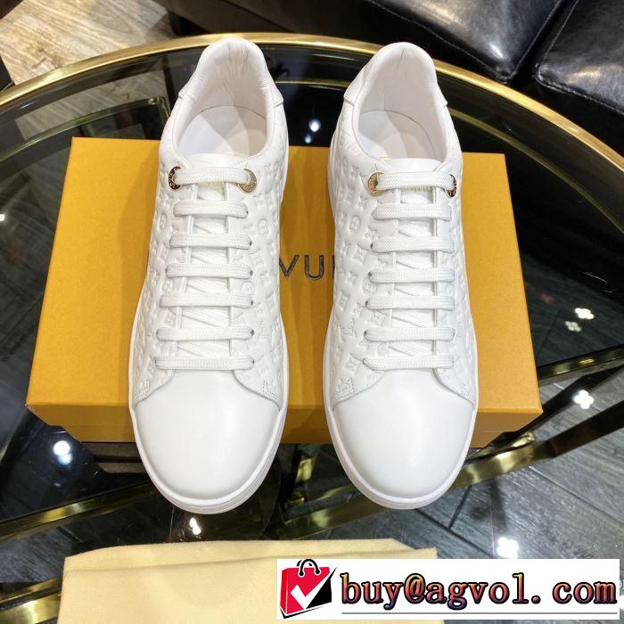 LOUIS VUITTON ストリート界隈でも人気 ルイ ヴィトン2色可選  20新作です スニーカー デザインお洒落