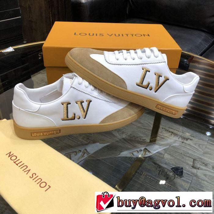 やはり人気ブランド スニーカー 2色可選 ファッションに取り入れよう ルイ ヴィトン LOUIS VUITTON