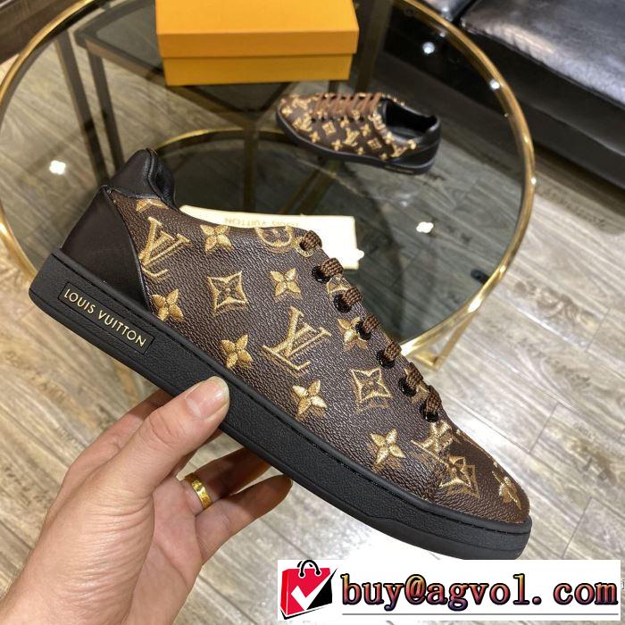 2020話題の商品 2色可選 スニーカー お値段もお求めやすい ルイ ヴィトン LOUIS VUITTON
