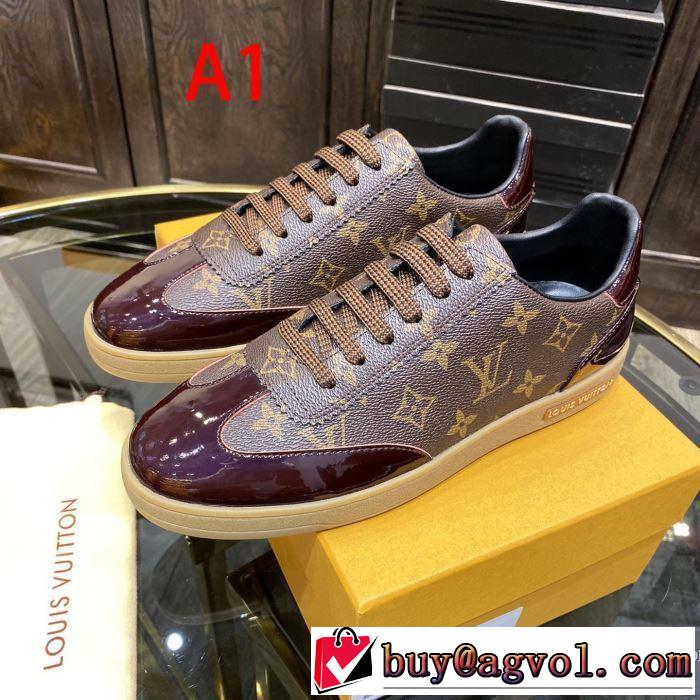 非常にシンプルなデザインな 2色可選 スニーカー 価格帯が低い ルイ ヴィトン LOUIS VUITTON