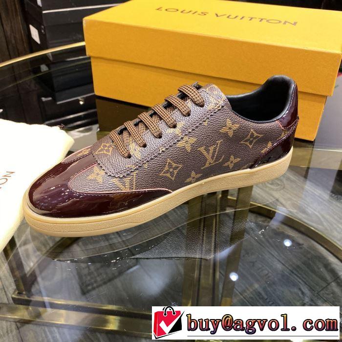 非常にシンプルなデザインな 2色可選 スニーカー 価格帯が低い ルイ ヴィトン LOUIS VUITTON