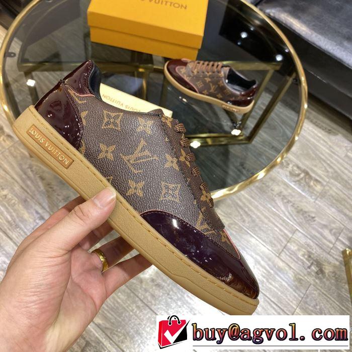 非常にシンプルなデザインな 2色可選 スニーカー 価格帯が低い ルイ ヴィトン LOUIS VUITTON