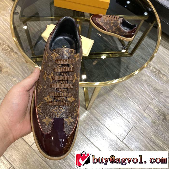 非常にシンプルなデザインな 2色可選 スニーカー 価格帯が低い ルイ ヴィトン LOUIS VUITTON