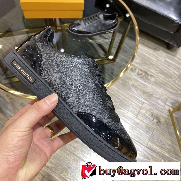 非常にシンプルなデザインな 2色可選 スニーカー 価格帯が低い ルイ ヴィトン LOUIS VUITTON