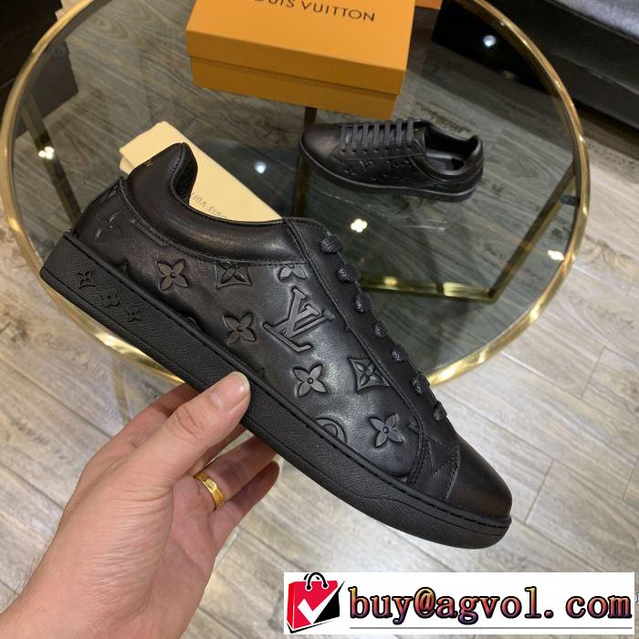 ルイ ヴィトン 今年の春トレンド LOUIS VUITTON 2色可選 大人の新作こそ スニーカー 驚きのプライス