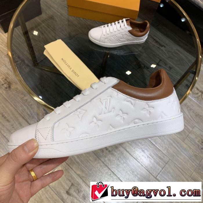 ルイ ヴィトン 今年の春トレンド LOUIS VUITTON 2色可選 大人の新作こそ スニーカー 驚きのプライス