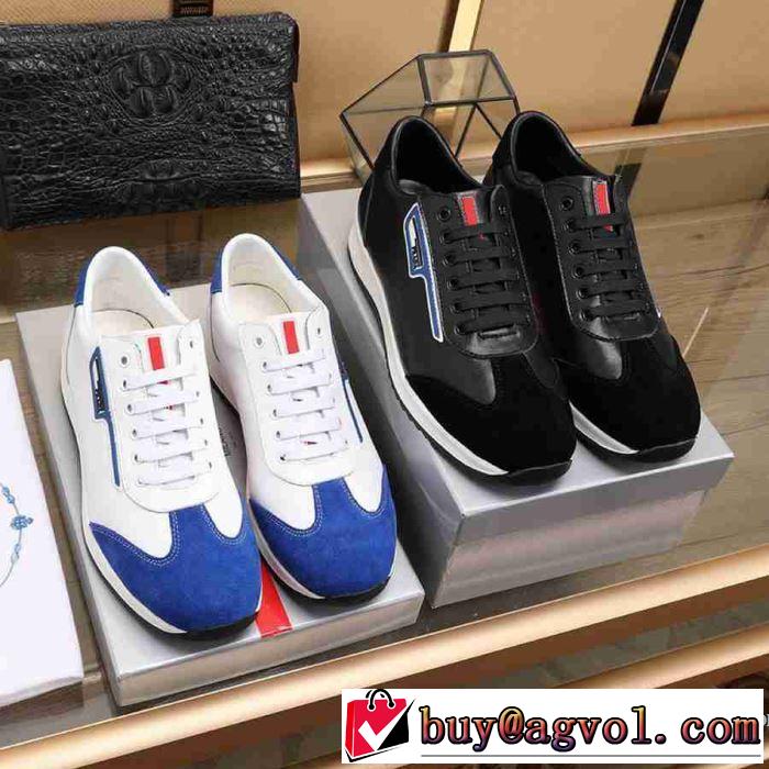 2色可選 手頃価格でカブり知らず プラダ PRADA 価格も嬉しいアイテム スニーカー