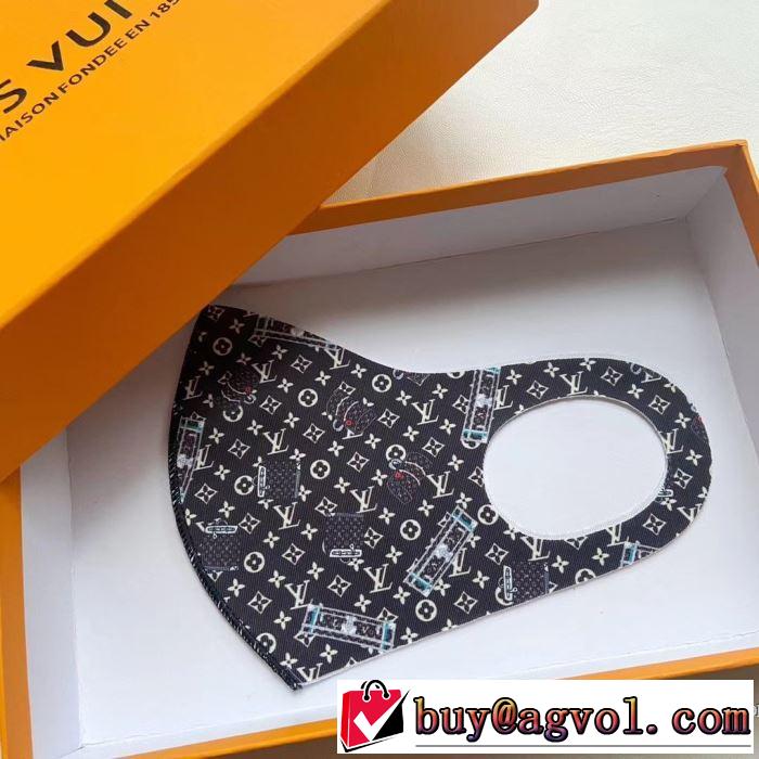 一つの箱5つ LOUIS VUITTON 3色可選 シンプルなファッション ルイ ヴィトン  マスク   2020モデル