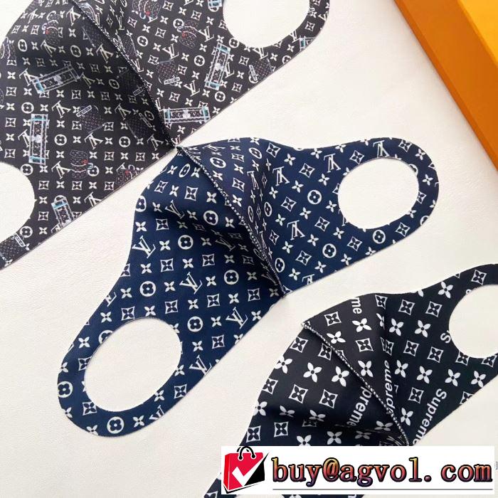 一つの箱5つ LOUIS VUITTON 3色可選 シンプルなファッション ルイ ヴィトン  マスク   2020モデル