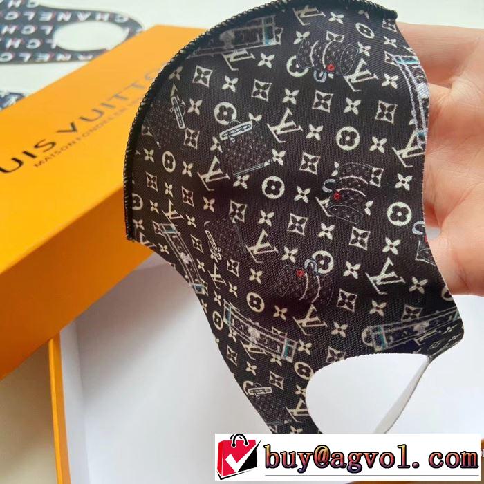 一つの箱5つ LOUIS VUITTON 3色可選 シンプルなファッション ルイ ヴィトン  マスク   2020モデル
