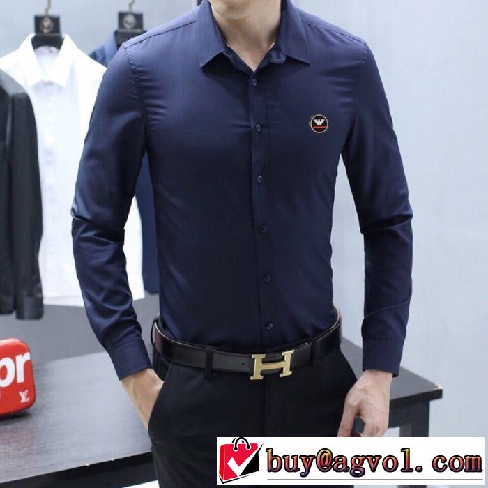 2色可選 シャツ 最新の入荷商品 アルマーニ ARMANI ファッショニスタを中心に新品が非常に人気