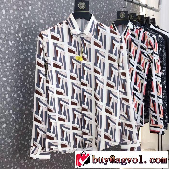 2020モデル シャツ 2色可選 シンプルなファッション フェンディ FENDI ストリート感あふれ