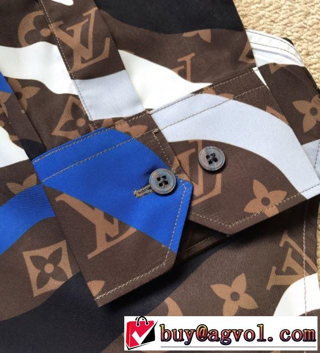 優しい着心地ヴィトン コピー DNAシャツ コーデ Louis Vuitton メンズ ファション 清潔感抜群2020人気トップス