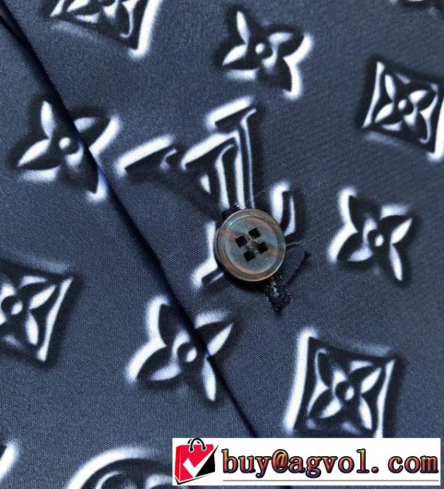 2020モデルヴィトン 激安 DNAシャツ 新作 Louis Vuitton ファッション性の高い モノグラムプリント個性的人気トップス