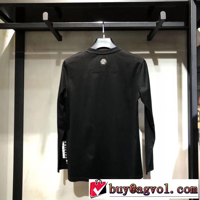 2019新発売大歓迎秋冬新名品 PHILIPP PLEIN フィリッププレイン 長袖/Tシャツ 防寒性も抜群