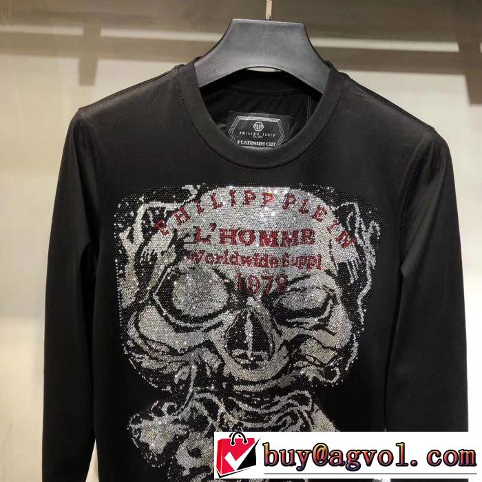 フィリッププレイン 長袖/Tシャツ この冬注目するべき新鋭ブランド  PHILIPP PLEIN 店舗で人気満点2019秋冬新作
