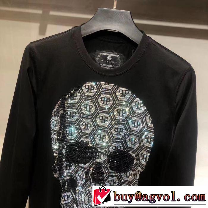 限定セールを開催中  PHILIPP PLEIN 世界的に希少な2019秋冬新作 フィリッププレイン 長袖/Tシャツ