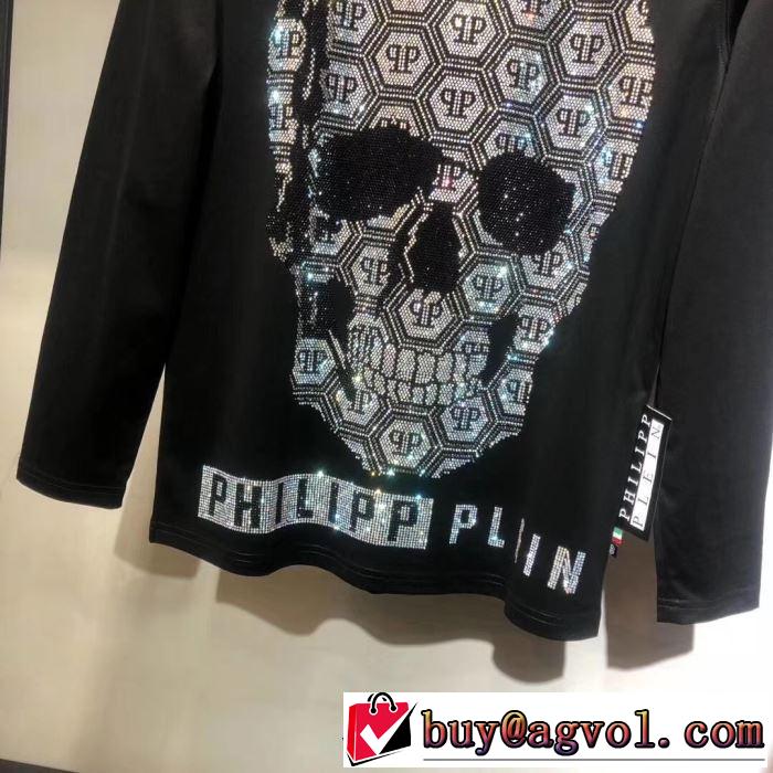 限定セールを開催中  PHILIPP PLEIN 世界的に希少な2019秋冬新作 フィリッププレイン 長袖/Tシャツ
