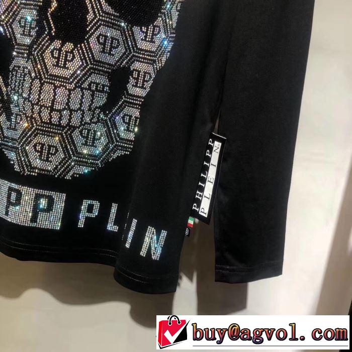 限定セールを開催中  PHILIPP PLEIN 世界的に希少な2019秋冬新作 フィリッププレイン 長袖/Tシャツ