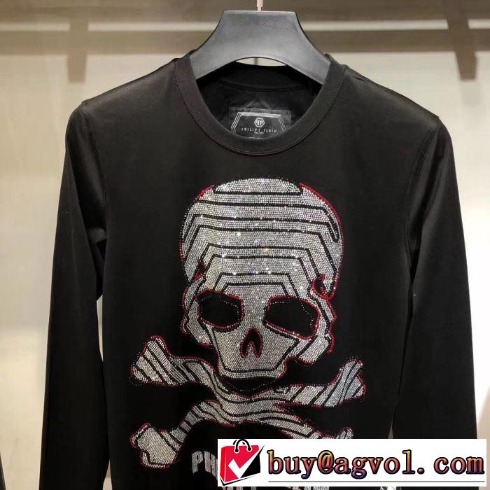 シンプルに着こなしたい フィリッププレイン 長袖/Tシャツ PHILIPP PLEIN 2019秋冬最安価格新品