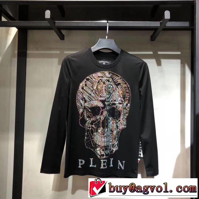 もちろん相性抜群 長袖/Tシャツ 2019新発売大歓迎秋冬新名品 PHILIPP PLEIN フィリッププレイン