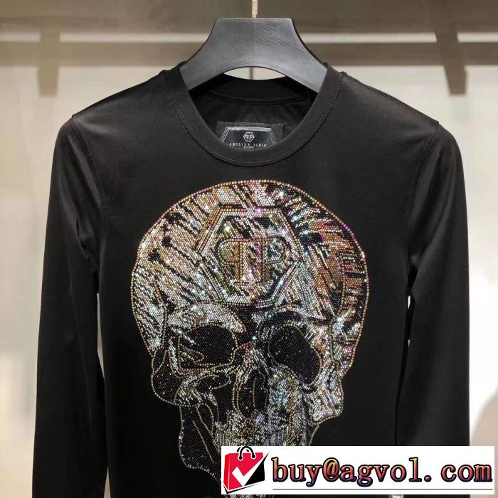 もちろん相性抜群 長袖/Tシャツ 2019新発売大歓迎秋冬新名品 PHILIPP PLEIN フィリッププレイン