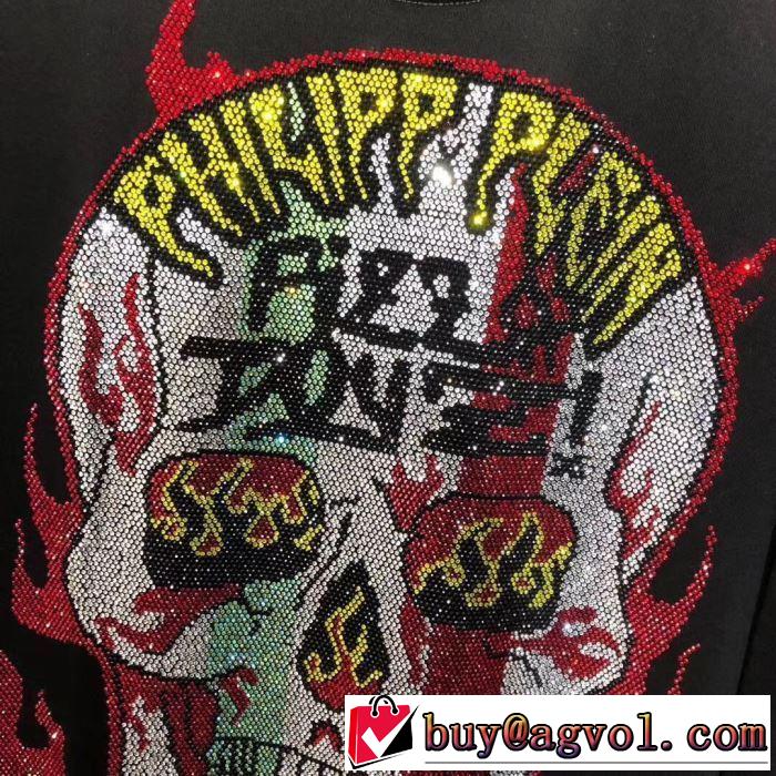 秋のおしゃれをスタートする人気新作長袖/Tシャツ PHILIPP PLEIN 定番人気の2019秋冬モデル フィリッププレイン