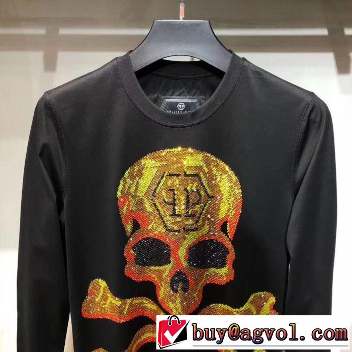 冬の人気ブランドとなった  PHILIPP PLEIN フィリッププレイン 2019秋冬最安価格新品 長袖/Tシャツ
