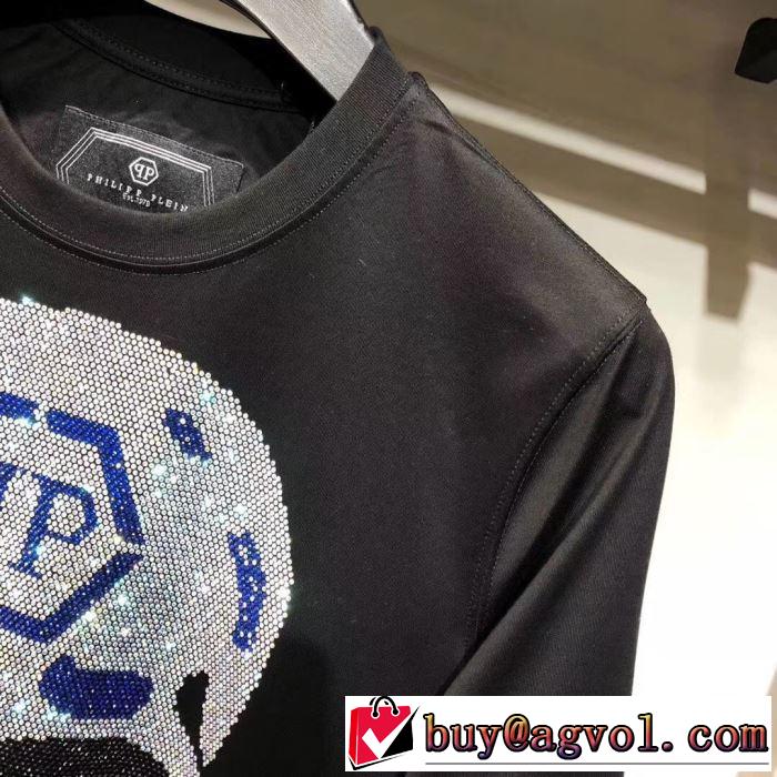 シンプルに着こなしたい PHILIPP PLEIN  世界的に希少な2019秋冬新作長袖/Tシャツ フィリッププレイン