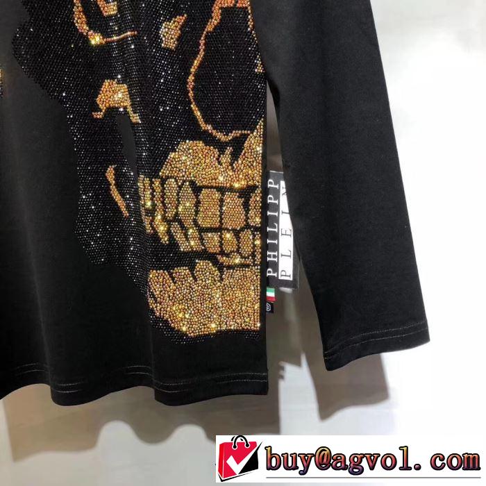 例年完売が相次ぐ秋冬新品 PHILIPP PLEIN フィリッププレイン 長袖/Tシャツ 2019新発売大歓迎秋冬新名品