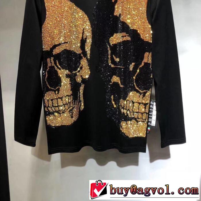 例年完売が相次ぐ秋冬新品 PHILIPP PLEIN フィリッププレイン 長袖/Tシャツ 2019新発売大歓迎秋冬新名品