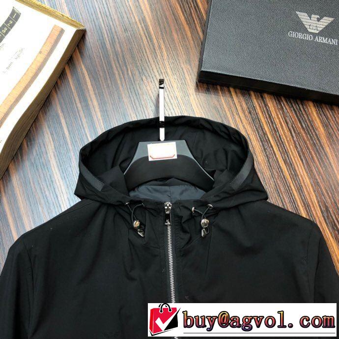 フード付きコート 2色可選 VIP価格SALE アルマーニ エレガントな雰囲気  ARMANI １点限り！VIPセール