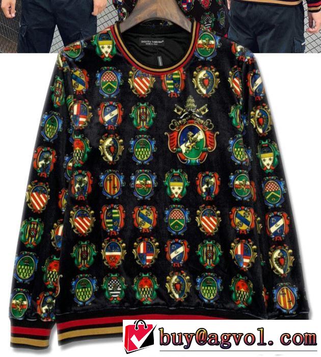 冬の爆買い定番新作  Dolce&Gabbana プルオーバーパーカー ドルチェ＆ガッバーナ 2019秋冬最重要アイテム