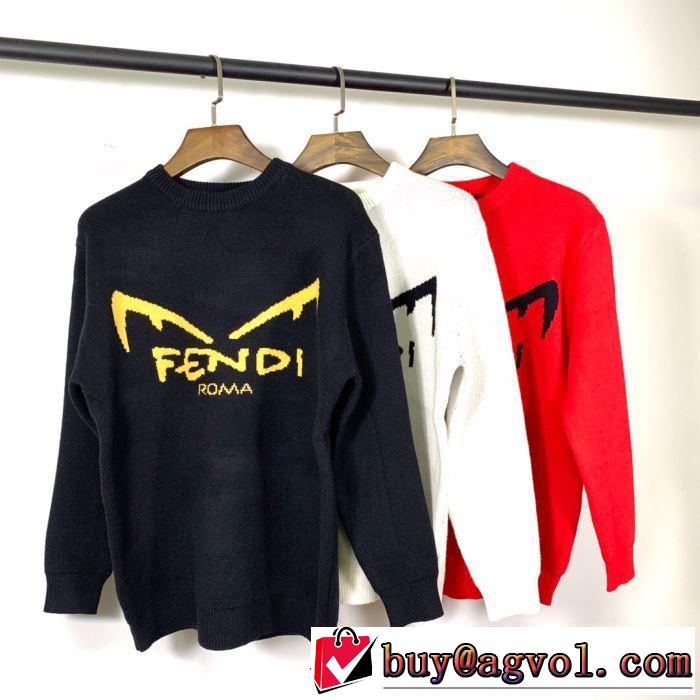 3色可選  手の届きやすい価格帯プルオーバー FENDI フェンディ 2020秋冬流行ファション