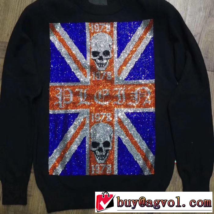 PHILIPP PLEIN 2019秋冬超話題の新作発売 フィリッププレイン プルオーバー 昨年欠品が相次ぐ秋冬人気商品