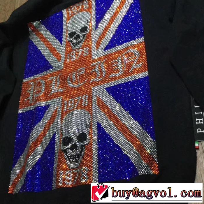 PHILIPP PLEIN 2019秋冬超話題の新作発売 フィリッププレイン プルオーバー 昨年欠品が相次ぐ秋冬人気商品