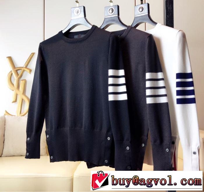 3色可選2019秋冬最安価格新品 人気秋冬新作の大幅値下げをお見逃しなく THOM BROWNE トムブラウン プルオーバー