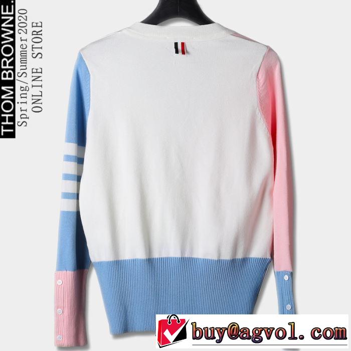 ニットウェア THOM BROWNE 世界的に希少な2019秋冬新作 トムブラウン 冬のスタイルの幅が広がりそう