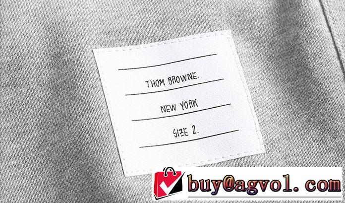 おしゃれさんはいち早く取り THOM BROWNE 4色可選トムブラウン プルオーバーパーカー 2019トレンドアイテム激安