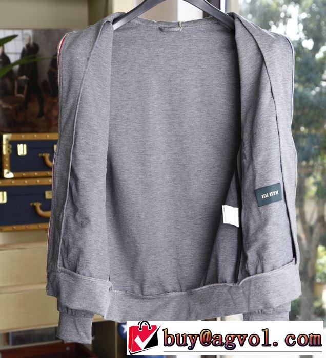 2020新作トムブラウンパーカーコピー スウェットシャツセットアップコーデ THOM BROWNE HOODIE デザインお洒落