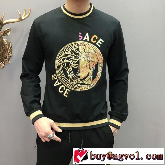 店舗で人気満点2019秋冬新作 上下セット VERSACE ヴェルサーチ さわやかに新品おすすめ