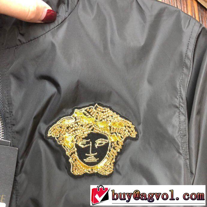 VERSACE 2020人気色ヴェルサーチ ヴィンテージ ジャケット コピー 通販 使いやすさ ナイロンウィンドブレーカー 防風 防寒