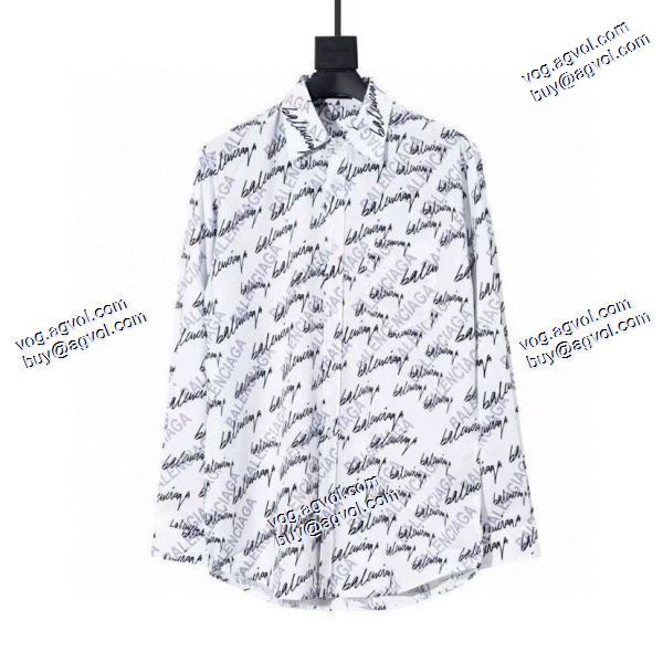 個性的なデザ バレンシアガ BALENCIAGA 2020秋冬 長袖シャツ BALENCIAGAブランド 偽物 通販