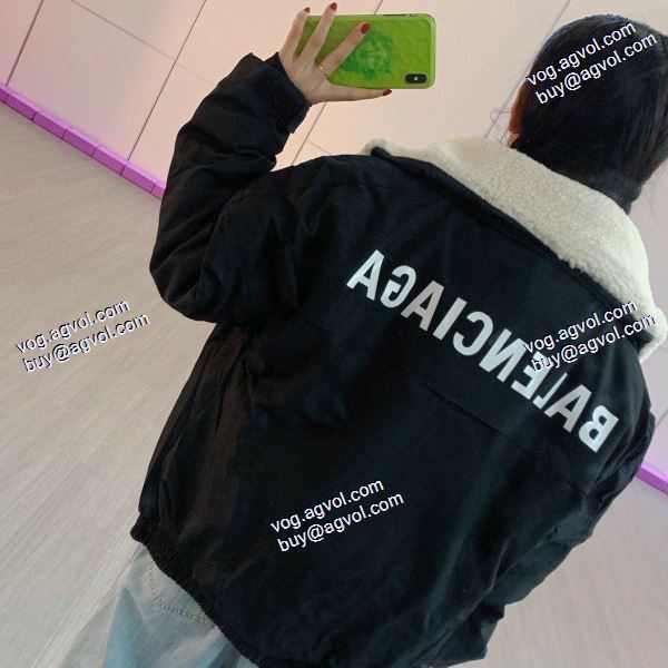 デザイン性の高い ブランド コピー 綿入れ 中わたジャケット バレンシアガ BALENCIAGA 2色可選 スタンドカラー保温綿服