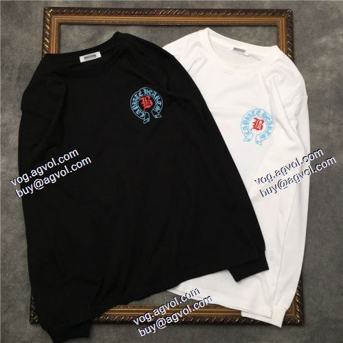  魅力ファッション 2色可選 2020AW  CHROME HEARTSコピー長袖 /ロンT カジュアル 